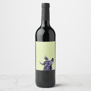 Étiquette Pour Bouteilles De Vin Effet couleur, filtré, photographie simple moderne