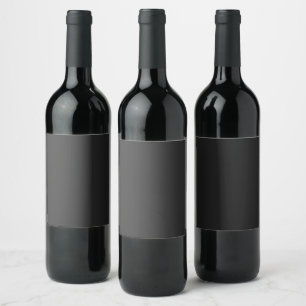 Étiquette Pour Bouteilles De Vin Élégance de Minuit : Cadeaux de Mariage