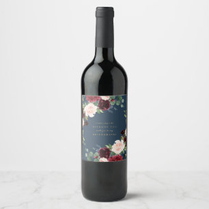 Étiquette Pour Bouteilles De Vin Élégance géométrique d'automne pour étiquette de d
