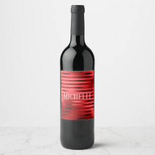 Étiquette Pour Bouteilles De Vin Élégance rouge