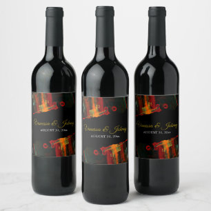 Étiquette Pour Bouteilles De Vin Élégant Classique Moderne Tendance Motif #903 Mari