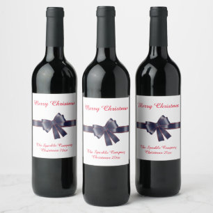 ÉTIQUETTE POUR BOUTEILLES DE VIN ELEGANT MARINE ROUGE ÉTIQUETTE DE VIN PERSONNALISA
