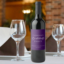 Élégante Fête de Bachelorette Minimaliste Violette