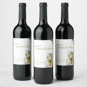 Étiquette Pour Bouteilles De Vin Elle a trouvé sa robe de mariée parfaite au matcha