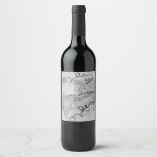 Étiquette Pour Bouteilles De Vin Emboss aveugle
