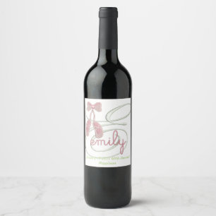 Étiquette Pour Bouteilles De Vin Emily