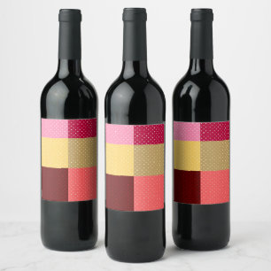 Étiquette Pour Bouteilles De Vin Ensemble d'étiquettes alimentaires et de boissons