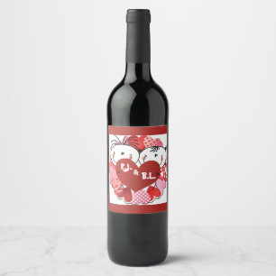 Étiquette Pour Bouteilles De Vin Ensemble d'étiquettes de nourriture et de boisson