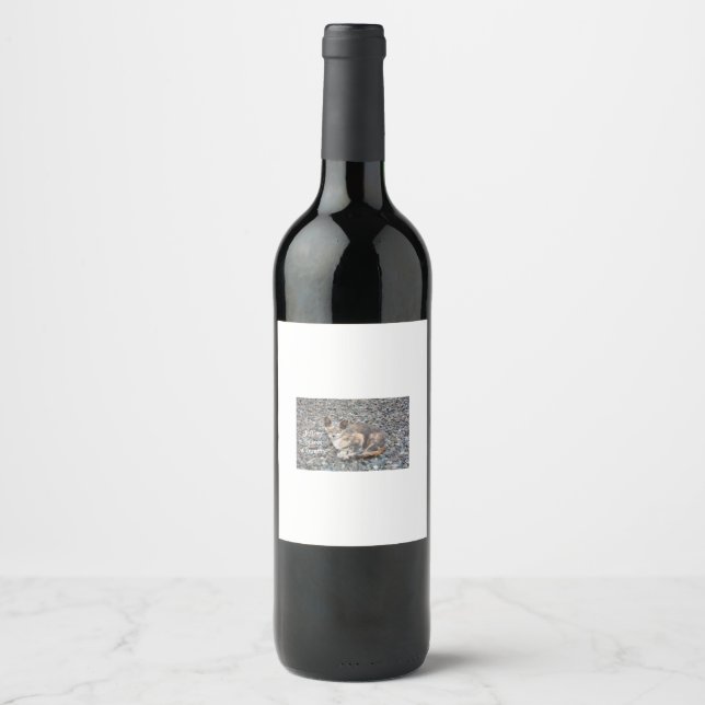 Étiquette Pour Bouteilles De Vin Ensemble d'étiquettes de nourriture et de boisson (Devant)