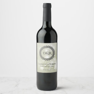 Étiquette Pour Bouteilles De Vin Ensemble d'étiquettes de nourriture et de boisson