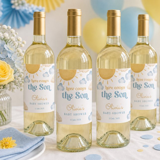Étiquette Pour Bouteilles De Vin Ensemble d'étiquettes de nourriture et de boisson  (Créateur téléchargé)