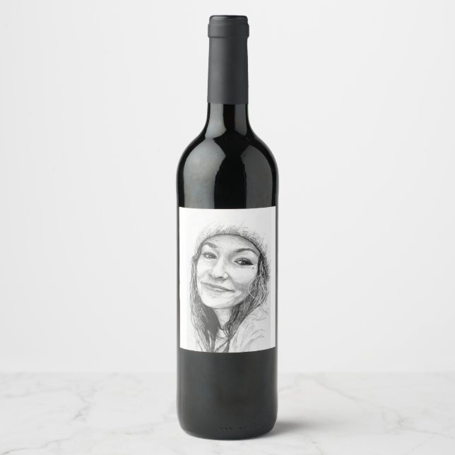 Étiquette Pour Bouteilles De Vin Ensemble d'étiquettes de nourriture et de boisson  (Devant)