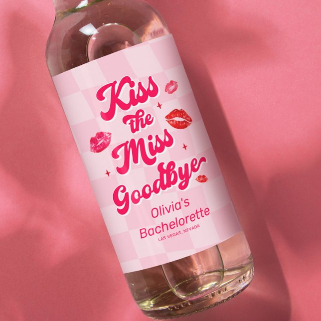 Étiquette Pour Bouteilles De Vin Enterre la Miss Bachelorette  (Créateur téléchargé)