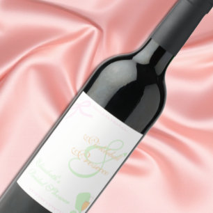 Étiquette Pour Bouteilles De Vin Enterrement de vie de jeune fille au Pickleball et