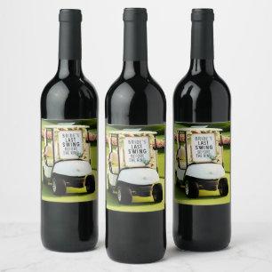 Étiquette Pour Bouteilles De Vin Enterrement de vie de jeune fille golf pour golfeu