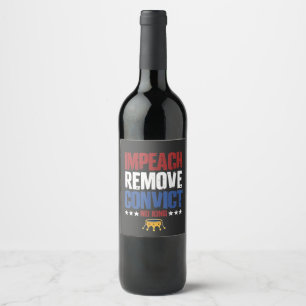 Étiquette Pour Bouteilles De Vin Entraver Supprimer Condamnation Aucun Roi 4 juille