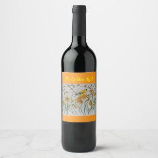 Étiquette Pour Bouteilles De Vin Étiquette à vin Goldfinch & Daffidols