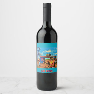 Étiquette Pour Bouteilles De Vin Étiquette d'art du vin