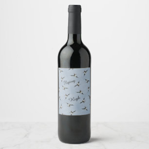 Étiquette Pour Bouteilles De Vin Étiquette de bouteille de pélican à atterrissage s