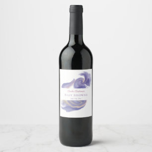 Étiquette Pour Bouteilles De Vin Étiquette de bouteille de vin abstrait aquarelle l