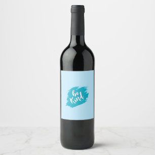 Étiquette Pour Bouteilles De Vin Étiquette de bouteille de vin bleue mignonne