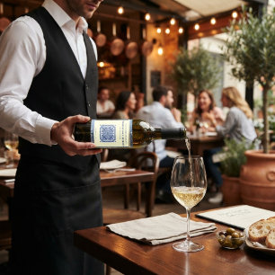 Étiquette Pour Bouteilles De Vin Étiquette de bouteille de vin de maison de restaur