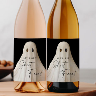 Étiquette Pour Bouteilles De Vin Étiquette de bouteille de vin d'Halloween Obtenons