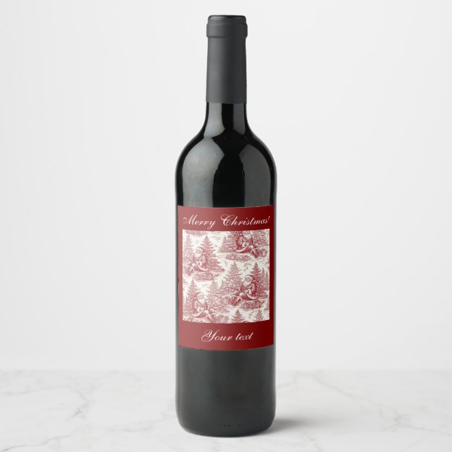 Étiquette Pour Bouteilles De Vin Étiquette de bouteille de vin personnalisable (Devant)