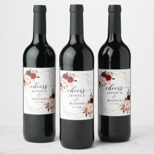 Étiquette Pour Bouteilles De Vin Étiquette de bouteilles de vin de Bourgogne Marsal