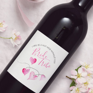 Étiquette Pour Bouteilles De Vin Étiquette de la proposition d'aide d'après-garde d