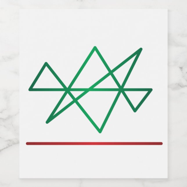 Étiquette Pour Bouteilles De Vin Étiquette de l'étoile de Midas (Étiquettes simples)