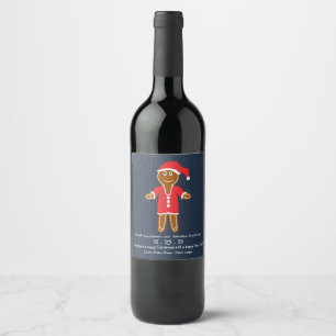 Étiquette Pour Bouteilles De Vin Étiquette de Noël de Père Noël