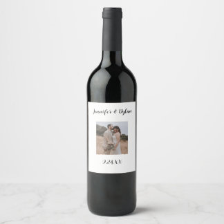 Étiquette Pour Bouteilles De Vin Étiquette de vin avec photo personnalisée