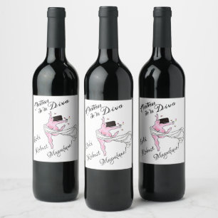Étiquette Pour Bouteilles De Vin étiquette de vin "Château de la DIVA"