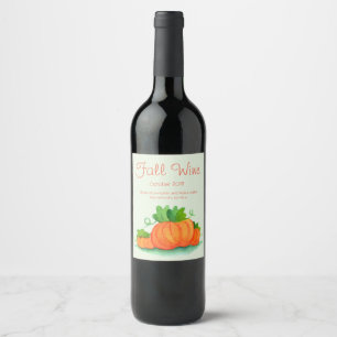 Étiquette Pour Bouteilles De Vin Étiquette de vin de chute