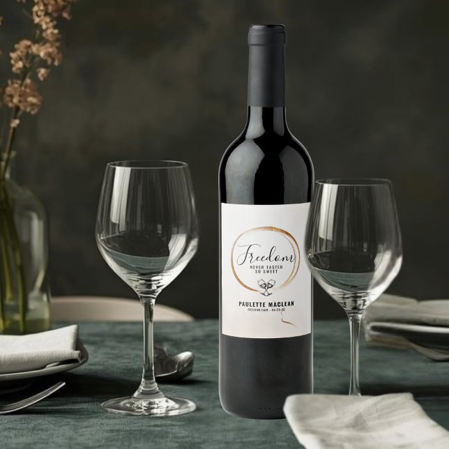 Étiquette Pour Bouteilles De Vin Étiquette de vin de divorce (Créateur téléchargé)