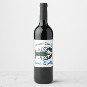 Étiquette Pour Bouteilles De Vin étiquette de vin de la Nouvelle-Écosse de pays d