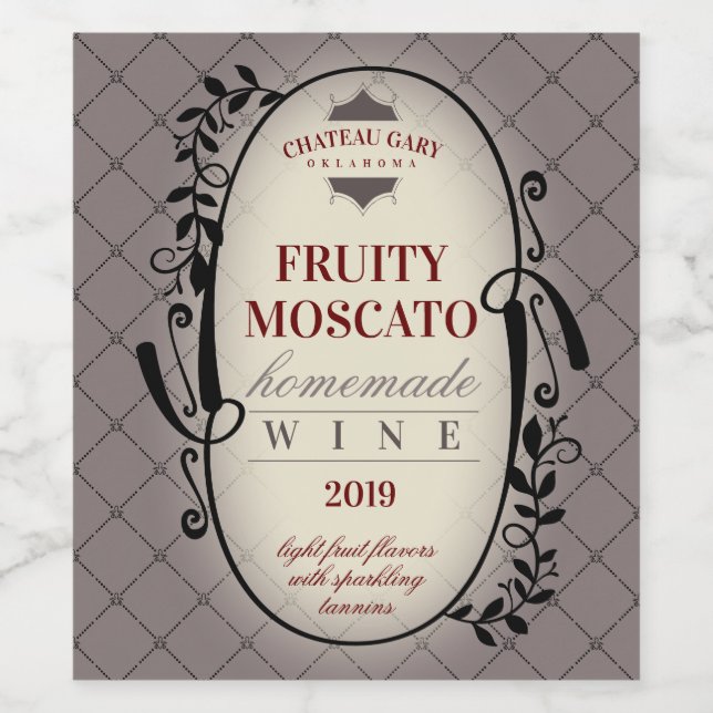 Étiquette Pour Bouteilles De Vin Étiquette de vin de mariage personnalisée couleur  (Étiquettes simples)