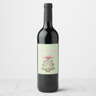 Étiquette Pour Bouteilles De Vin Étiquette de vin de Noël