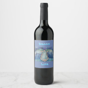 Étiquette Pour Bouteilles De Vin étiquette de vin de queue de baleine
