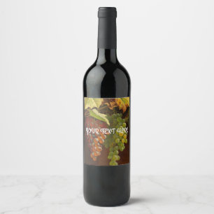Étiquette Pour Bouteilles De Vin Étiquette de vin de raisins