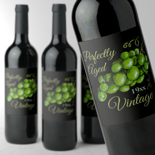 Étiquette Pour Bouteilles De Vin Étiquette de vin de raisins