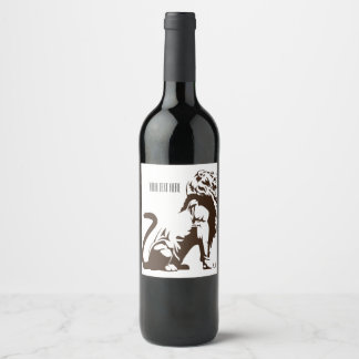 Étiquette Pour Bouteilles De Vin Étiquette de vin Empire Lion