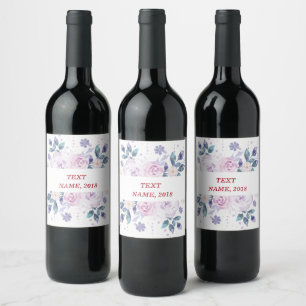 Étiquette Pour Bouteilles De Vin ÉTIQUETTE DE VIN - floral