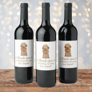Étiquette Pour Bouteilles De Vin Étiquette de vin Mariage chien personnalisé