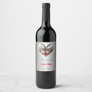 Étiquette Pour Bouteilles De Vin Étiquette de vin Mariage d'Halloween
