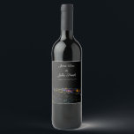 Étiquette Pour Bouteilles De Vin Étiquette de vin personnalisé Las Vegas Skyline<br><div class="desc">Ces étiquettes de vin personnalisés sont parfaits pour votre mariage ou événement.</div>