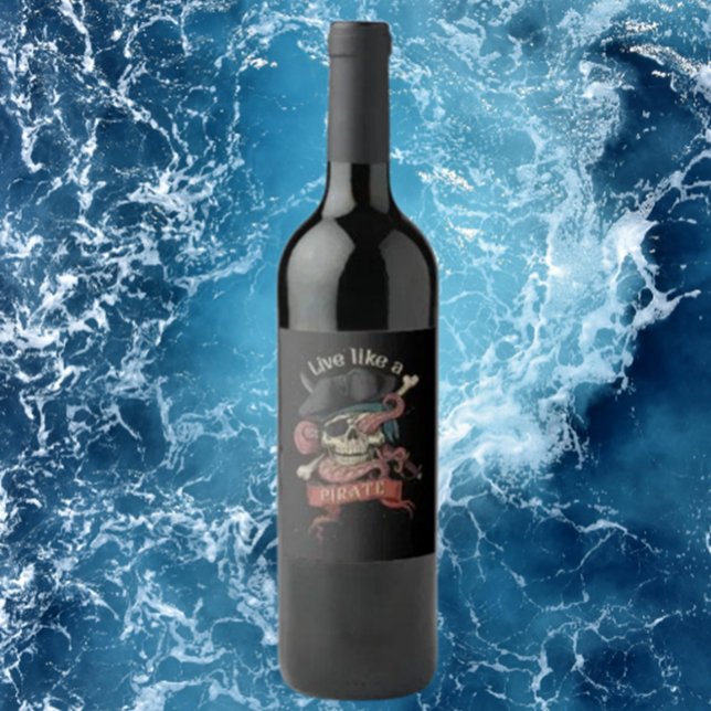 Étiquette Pour Bouteilles De Vin étiquette de vin pirate (Birthday Party Gifts for Men and Women)