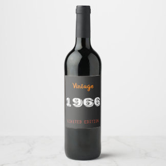 Étiquette Pour Bouteilles De Vin Étiquette de vin pour 60e anniversaire – Millésime