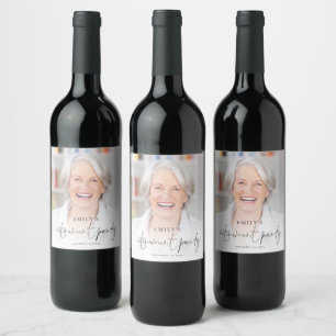 Étiquette Pour Bouteilles De Vin Étiquette de vin pour fête de retraite avec superp